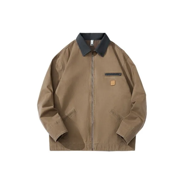 【米蘭精品】現貨+預購 棉服外套休閒夾克(秋冬復古美式棉服男外套2色74iz61)
