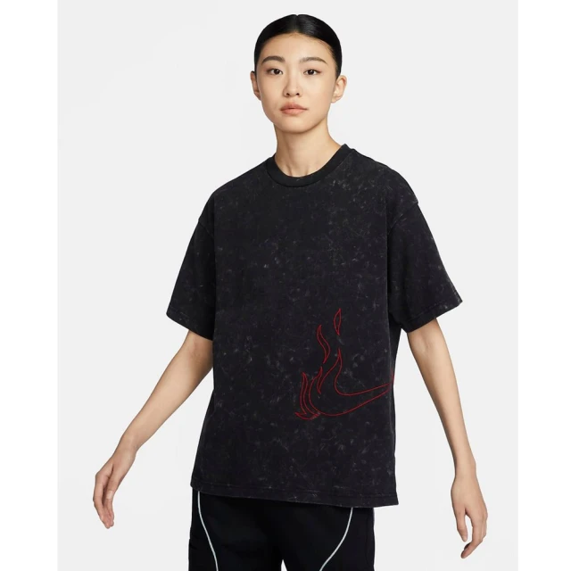 NIKE 耐吉 男女款 AS U NK LUNAR DRGN SS TEE 黑(FZ7625-010)