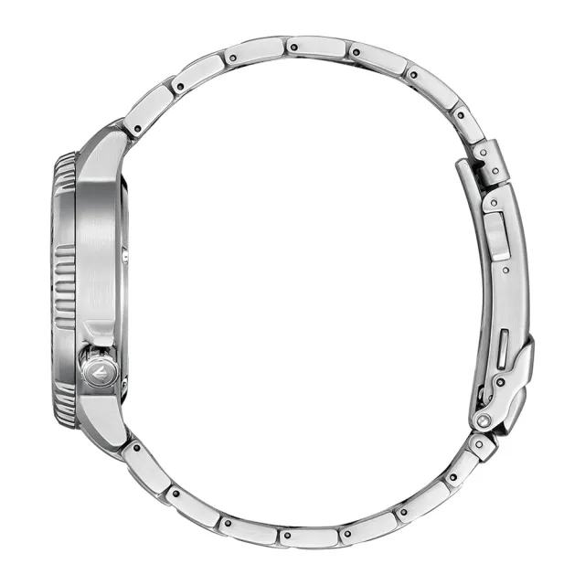 【CITIZEN 星辰】Promaster 水鬼光動能潛水錶-藍x銀/44mm 禮物(BN0165-55L)送禮