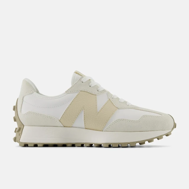 NEW BALANCE 327 女鞋 休閒鞋 運動鞋 海鹽杏 皮革 麂皮 B楦 NB 雙11(WS327KG)