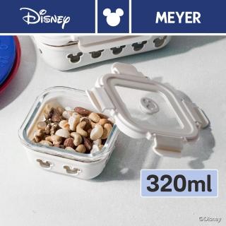 【MEYER 美亞】迪士尼煮樂系列 耐高溫微波玻璃保鮮盒320ml(微波爐/烤箱/洗碗機 皆可)