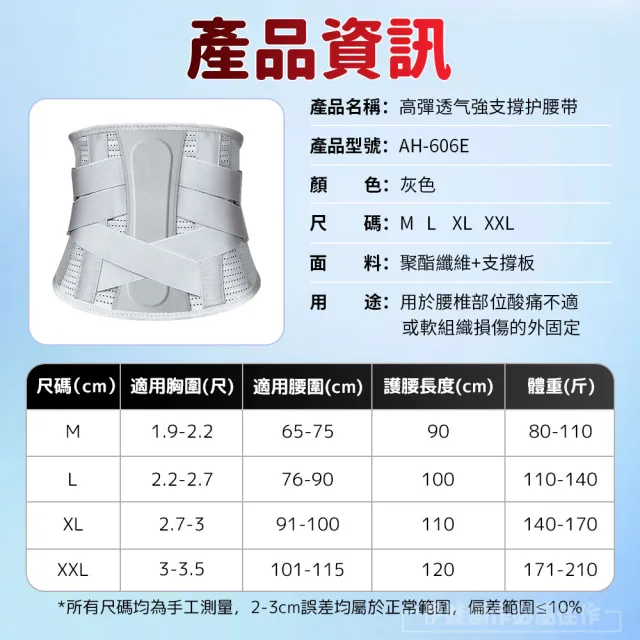 【HONBO】彈力雙重加壓透氣護腰帶 仿生鋼板支撐腰帶 束腰帶