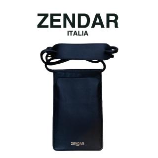 【ZENDAR】超柔軟頂級小羊皮手機包 夏洛特系列(黑色 送禮盒提袋)