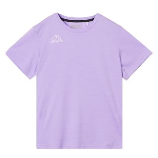 【KAPPA】義大利時尚 吸濕排汗女生短袖圓領衫(粉紫38214TWXDC)
