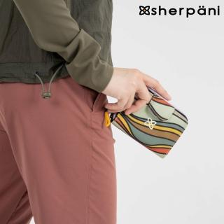 【Sherpani】防潑水短夾 Barcelona｜花紋(撥水 環保 防盜錄)