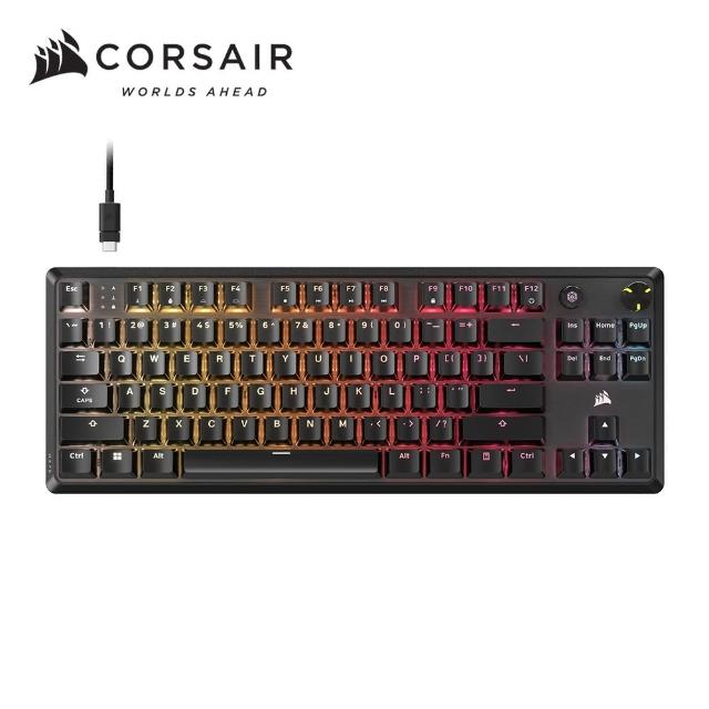 【CORSAIR 海盜船】K70 CORE 紅軸RGB TKL機械式鍵盤(英)