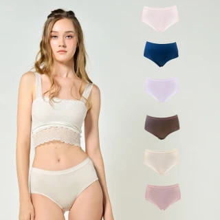 【Chlansilk 闕蘭絹】親膚柔軟42針100%蠶絲中高腰內褲