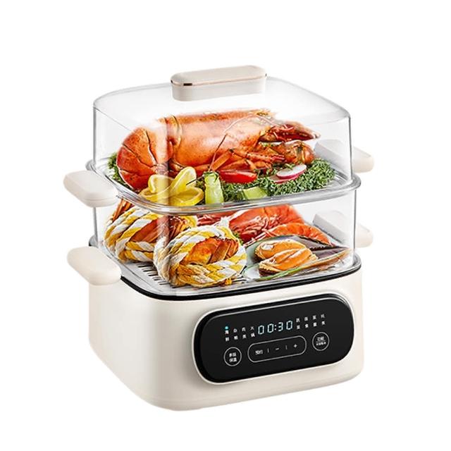 【SONGEN 松井】多功能雙層智慧型蒸煮鍋/電火鍋/電蒸鍋/美食鍋/料理鍋(SG-1021MS-E)