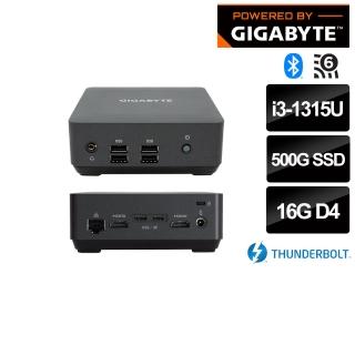 【技嘉平臺】BRIX i3六核 {碎星逐日狼XIII}迷你電腦(i3-1315U/BRIX/16G/500GB SSD)