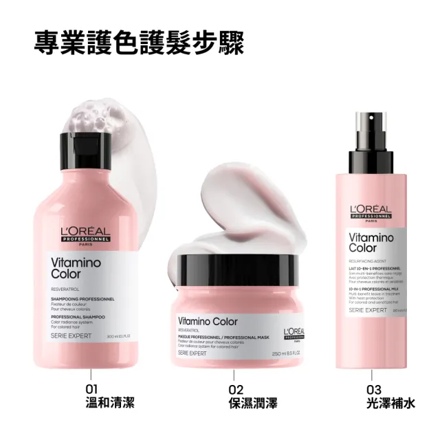 【L’OREAL 巴黎萊雅PRO】絲漾博飽和護色洗髮精500ml(護色首選/染髮必備/護髮/持久)