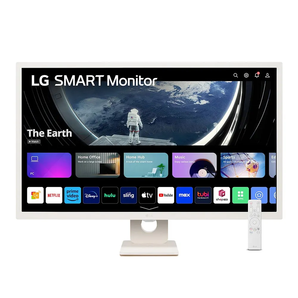 【LG 樂金】32SR50F-W 32型 IPS智慧聯網螢幕(搭載webOS/AirPlay2/內建喇叭/IOT家電控制)