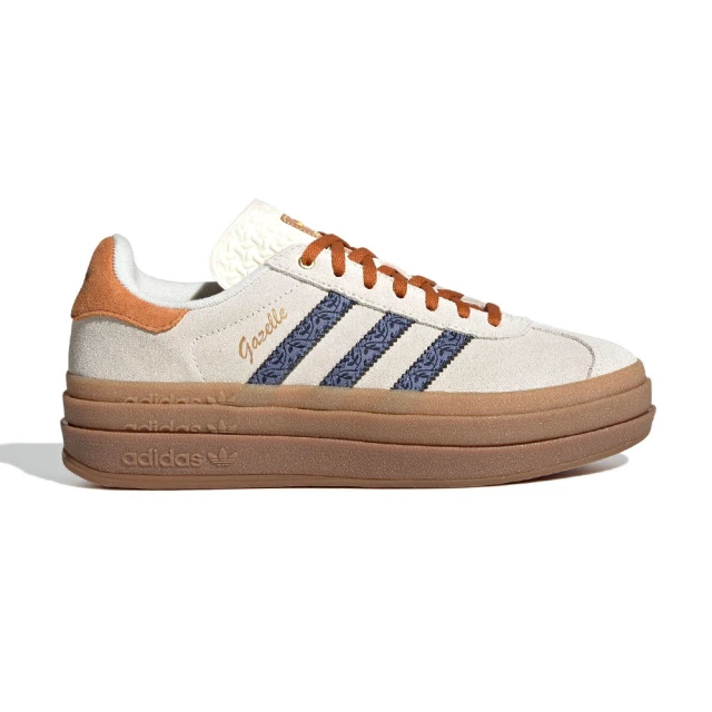 adidas 愛迪達 Gazelle Bold W 女鞋 棕橘色 三條紋 麂皮 厚底 增高 休閒鞋 JQ0955