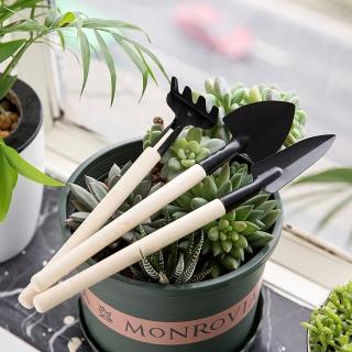 【HH】迷你園藝工具組(盆栽 多肉植物 鬆土工具 鏟子 耙子 鐵鍬 3件組)