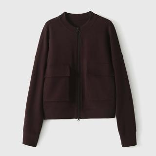 【米蘭精品】現貨+預購 風衣外套秋冬大衣(設計感短版工裝棒球女外套2色74is17)