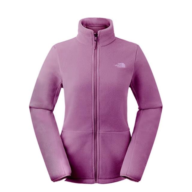 【The North Face】北臉 外套 女款 運動外套 抓絨 保暖 W POLARTEC200 ZIP-IN JACKET 紫 NF0A83OL1NI