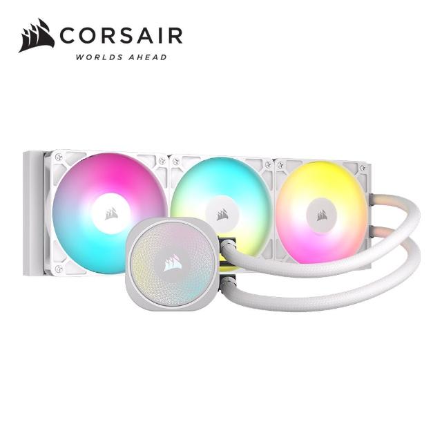 【CORSAIR 海盜船】NAUTILUS 360 ARGB CPU水冷散熱器(白色)
