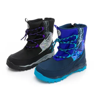 【MOONSTAR 月星】中大童炫技者冰牙系列防水靴(藍、黑)