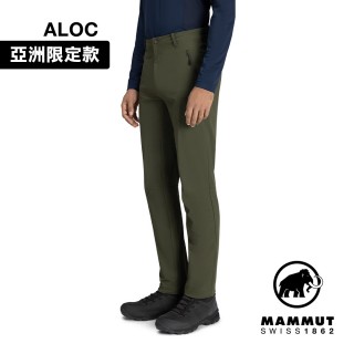 【Mammut 長毛象官方直營】Trekkers 3.0 Pants AF Men 健行防潑水長褲 深沼澤綠 男款 #1021-00800
