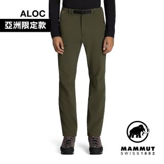 【Mammut 長毛象官方直營】Yadkin 2.0 SO Pants AF Men 日系彈性防潑水登山長褲 深沼澤綠 男款 #1021-01230