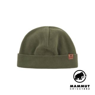 【Mammut 長毛象官方直營】Fleece Beanie Logo輕盈柔軟保暖毛帽 沼澤綠 #1191-00541