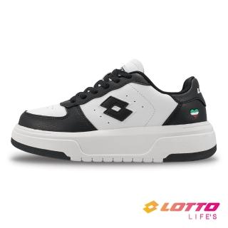 【LOTTO】女 VENUS90 厚底經典運動鞋(黑/白-LT4AWC8580)