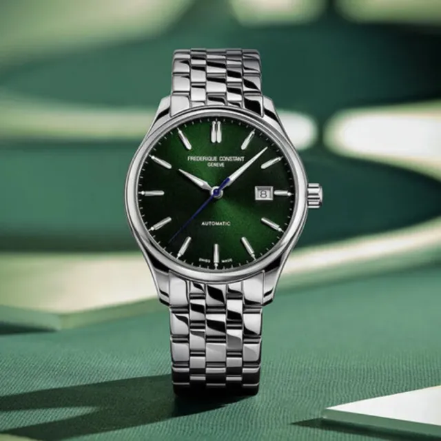 【CONSTANT 康斯登】Classics系列 經典太陽紋錶盤機械腕錶/40mm(FC-303GR5B6B)