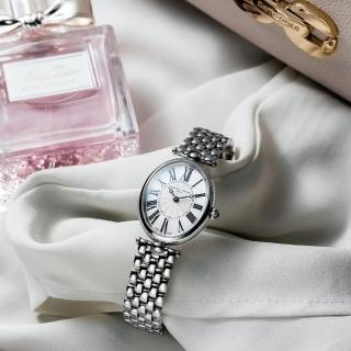 【CONSTANT 康斯登】Classics系列 藝術羅馬橢圓型石英女錶/30x25mm(FC-200MPW2V6B)