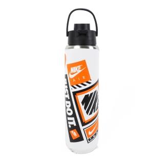 【NIKE 耐吉】Recharge 水壺 大口徑 不鏽鋼 保冷瓶 運動水壺 700ml 白(DX7051-114)
