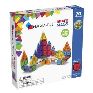 【Magna-Tiles】microMAGS磁力片- 70片豪華套組(迷你磁力片+一般磁力片)