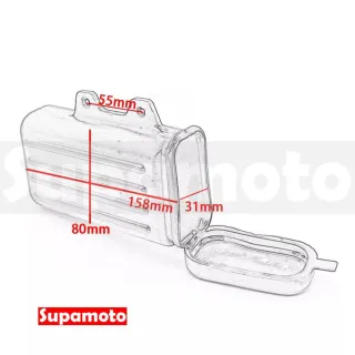 【Supamoto】多功能儲物筒-方形 (復古檔車/工具筒/工具包/防水/加掛包包)