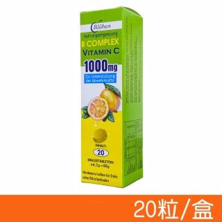 【BEST 貝斯特】速補美B+C發泡錠 20粒/盒