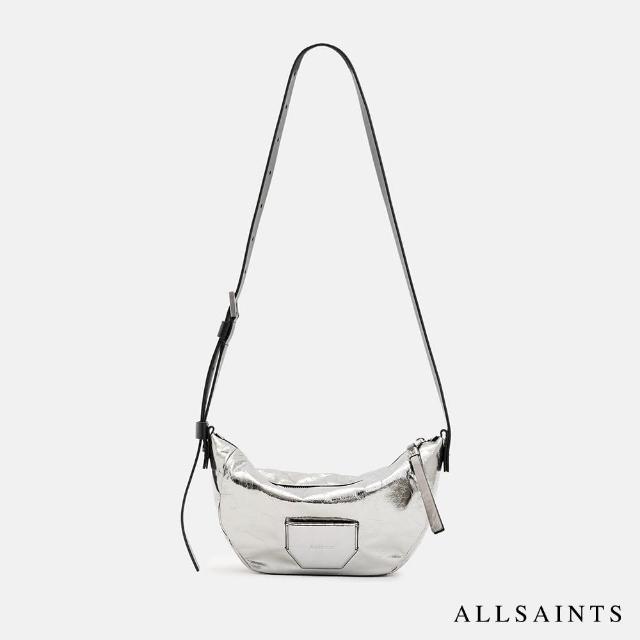 【ALLSAINTS】MADEA 牛皮側背包Gunmetal Grey W231XB