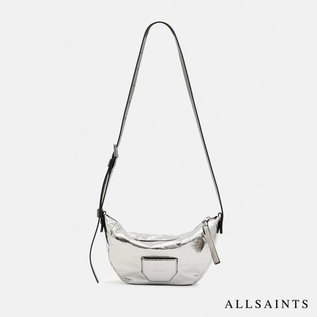 ALLSAINTS MADEA 牛皮側背包Gunmetal Grey W231XB