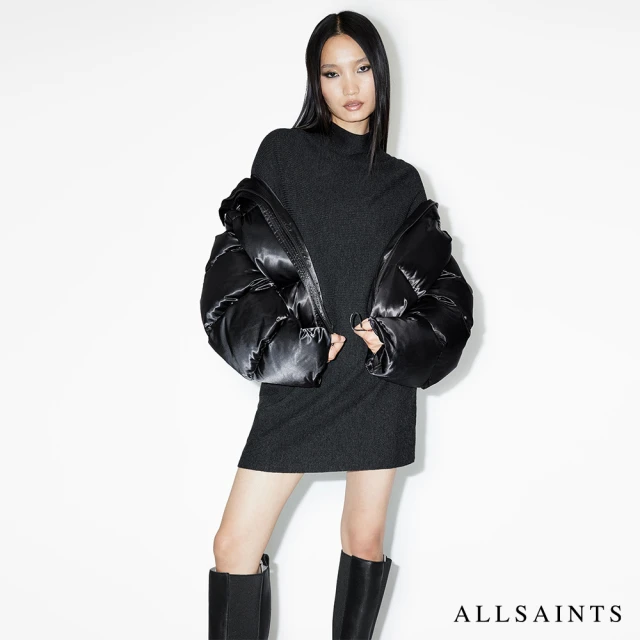 ALLSAINTS RIDLEY 針織洋裝Cinder Black Marl W190DA(舒適版型)