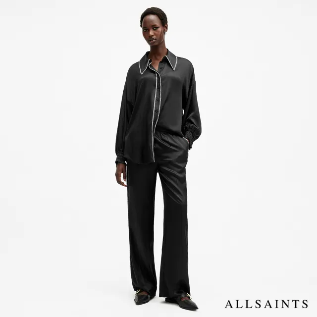 【ALLSAINTS】CHARLI STITCH 長褲Black W010TB(常規版型)