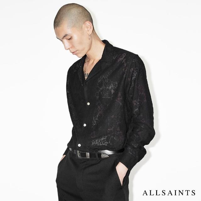 【ALLSAINTS】OKESA 長袖襯衫Black M104SB(舒適版型)