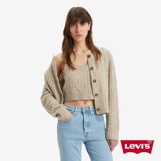 【LEVIS 官方旗艦】女款 混羊毛針織外套 人氣新品 A8920-0004