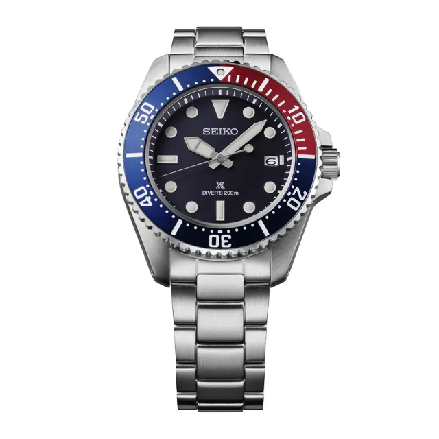 【SEIKO 精工】PROSPEX系列 防水200米 太陽能潛水腕錶 618 週年慶 畢業禮物 (SNE595P1/V157-00A0B)