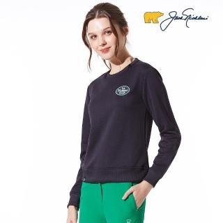 【Jack Nicklaus 金熊】GOLF女款抗UV吸濕排汗圓領T-SHIRT(深藍色)