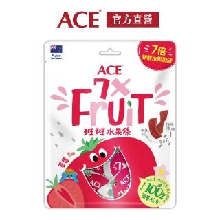 【ACE】軟糖斑斑水果條 90公克 世界果園紐西蘭(草莓+奇亞籽)