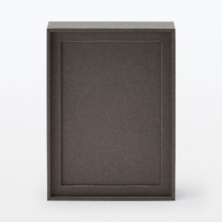 【MUJI 無印良品】收藏卡片展示盒 明信片尺寸/深灰(約寬123x深166x高57mm)