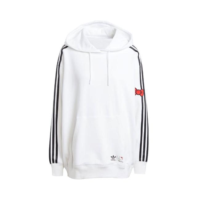 【adidas 愛迪達】ADIDAS X HELLO KITTY 3S OS HOODIE 連帽長袖上衣 女 - IX7874