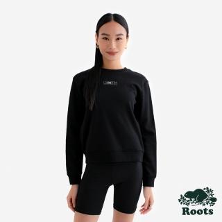 【Roots】Roots女裝- NEON BEAVER 圓領上衣(黑色)
