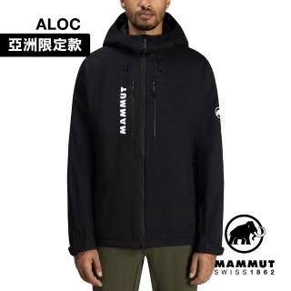 【Mammut 長毛象官方直營】Freeflight HS Thermo Hooded AF 防水化纖連帽外套 黑色 男款 #1010-30960