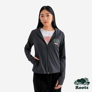 【Roots】Roots女裝- FOREST 連帽外套(鐵灰色)