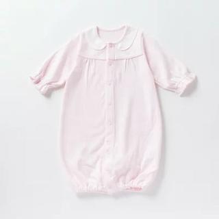 【日本OP mini】嬰兒長袖兩用連身衣/包屁衣 2色(新生兒 睡袍 保暖)