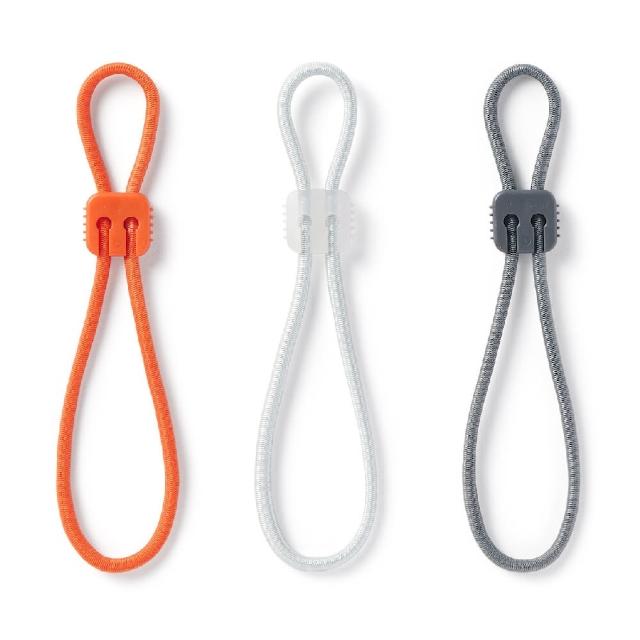 【MUJI 無印良品】附扣束繩綁帶組(橘/淺灰/深灰)