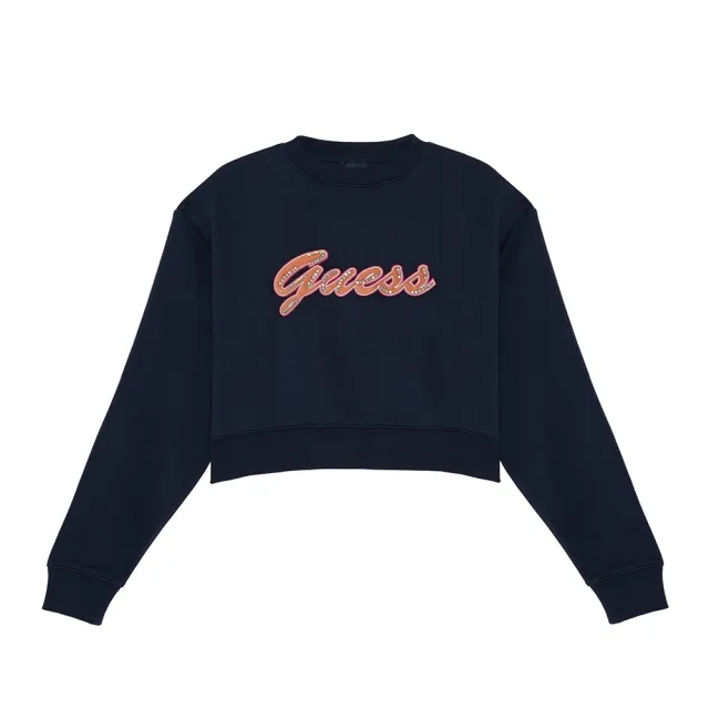 【GUESS】雙11 男女款-經典LOGO/刺繡 休閒大學T(多款選)