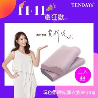 【TENDAYS】玩色柔眠記憶枕 2入組(薰衣紫 8cm/10cm 任選)