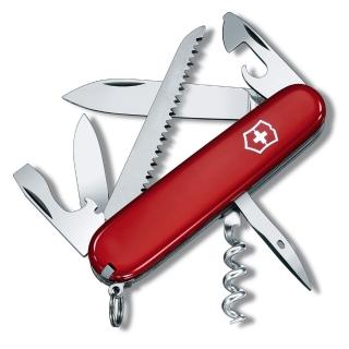 【VICTORINOX 瑞士維氏】露營者13用 瑞士刀(紅)